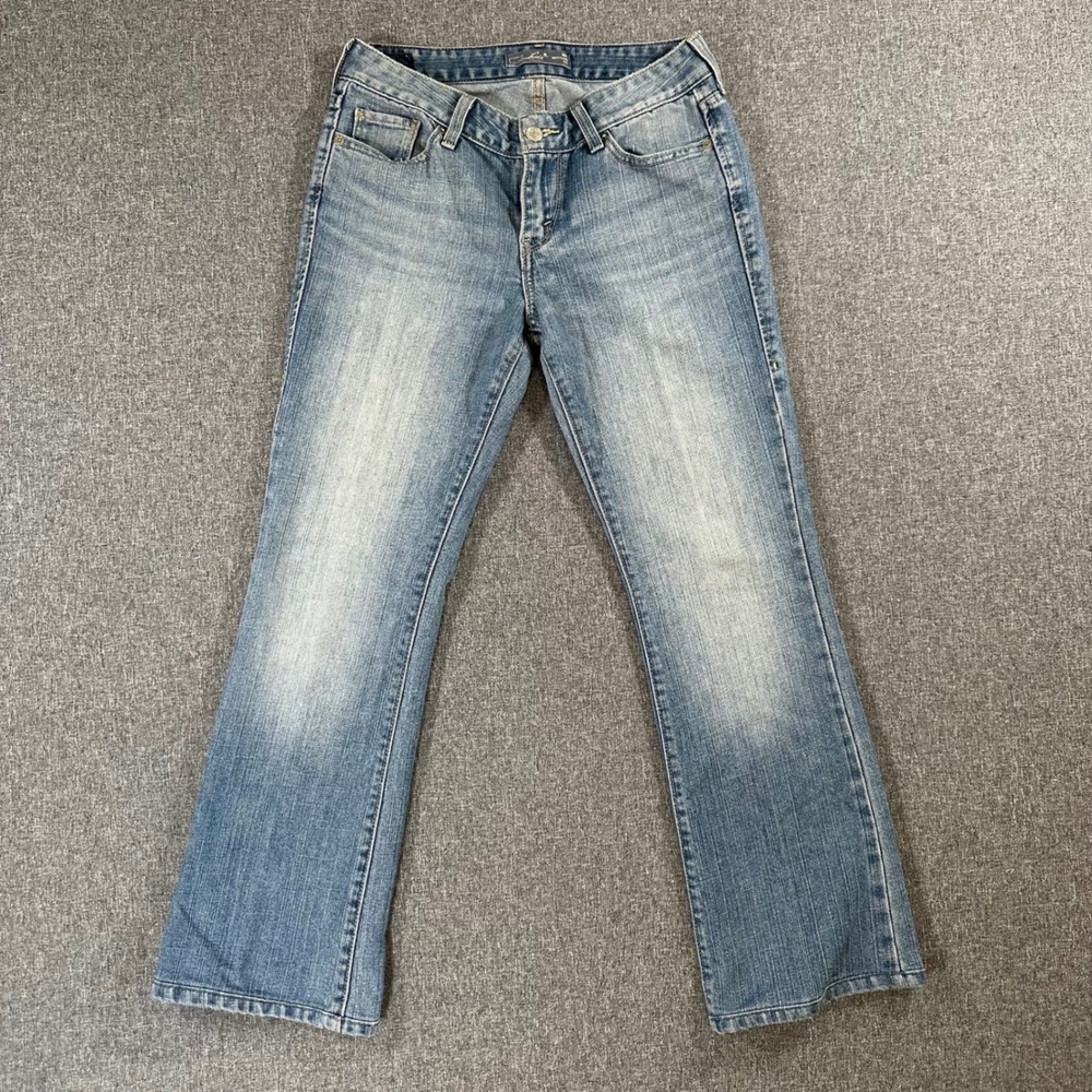 Levis 553 Bootcut Jeans Women Blue Denim Mid‎ Rise Y2K Vintage Style 31x27.5